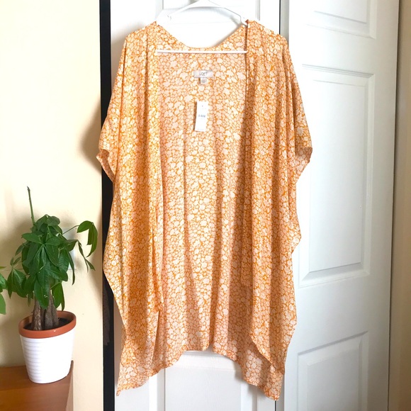 LOFT Kimono Yellow Gold Beach Cover Up XS/S - Picture 1 of 4